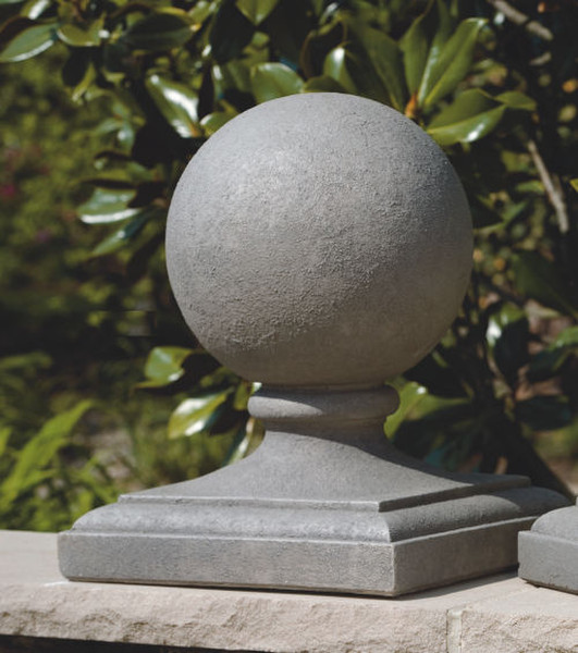 Globe Post Finial Stone Balls Replacement Cement Round Decorative